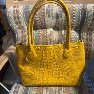 Brahmin shoulder bag yellow